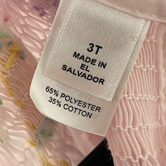 Lulu Bebe  Smocked Dress with Floral Embroidery - Picture 2 of 7